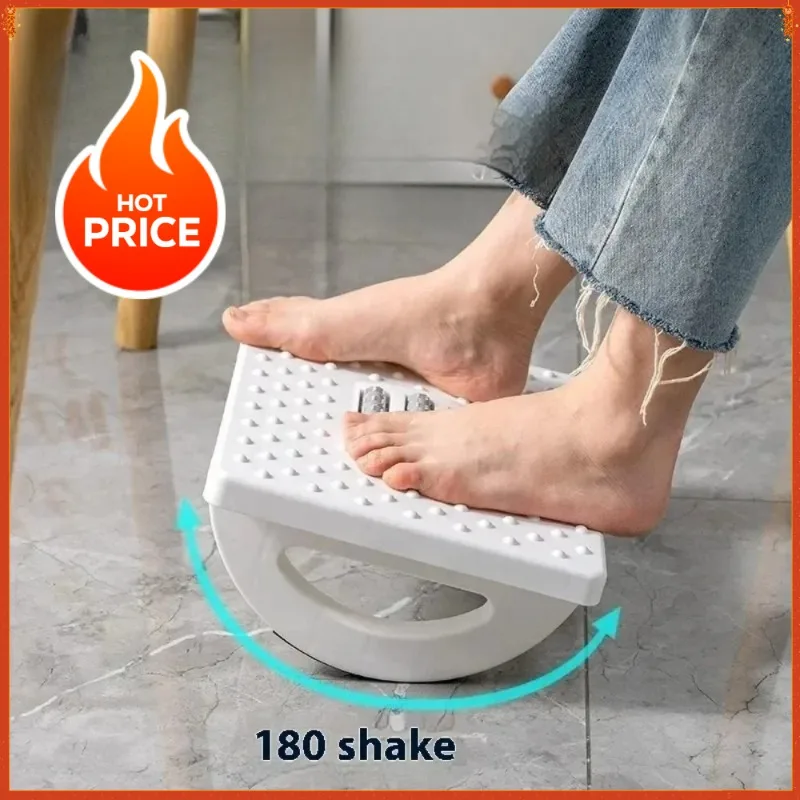 مسند قدم جديد قابل للنقل تحت المكتب مسند قدم مريح للقدمين مع بكرات تدليك مسند للقدمين للعمل في المكتب المنزلي