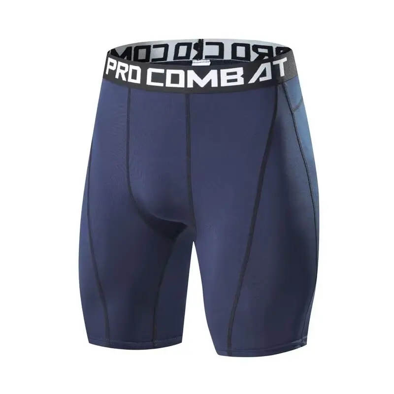 Five point sports tight shorts men's quick drying breathable elastic basketball running training sweat wicking base fitness legg
