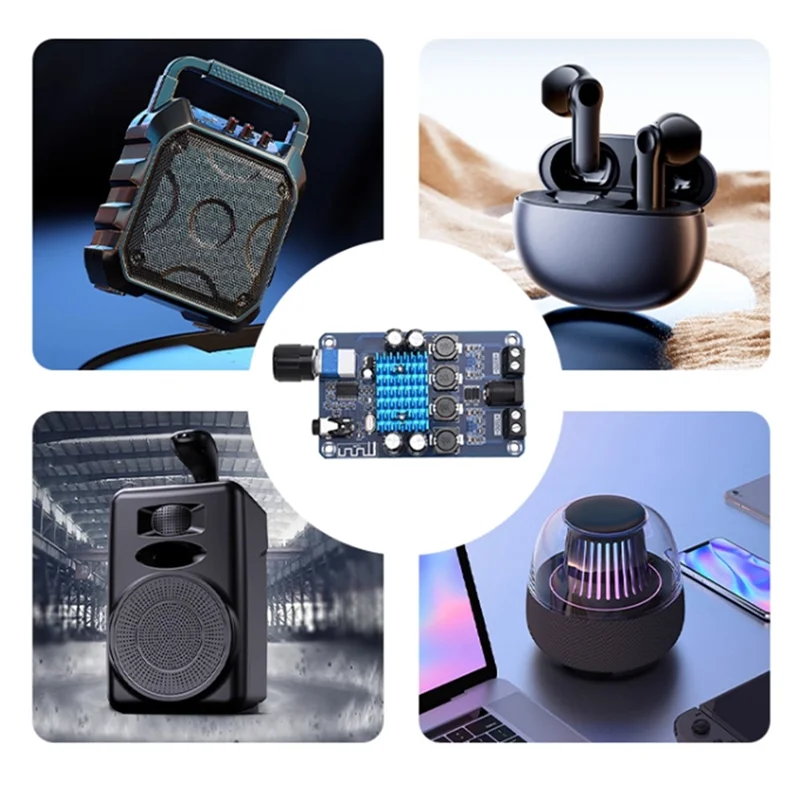 

ABSQ-Audio усилитель XH-A318 TPA3116D2 двухканальная плата Bluetooth цифровой усилитель мощности плата