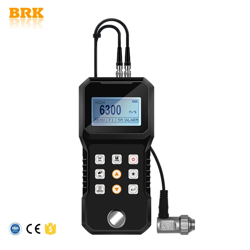 Portable Digital Ultrasonic Thickness Gauge for Steel Pipes and Curved Surfaces