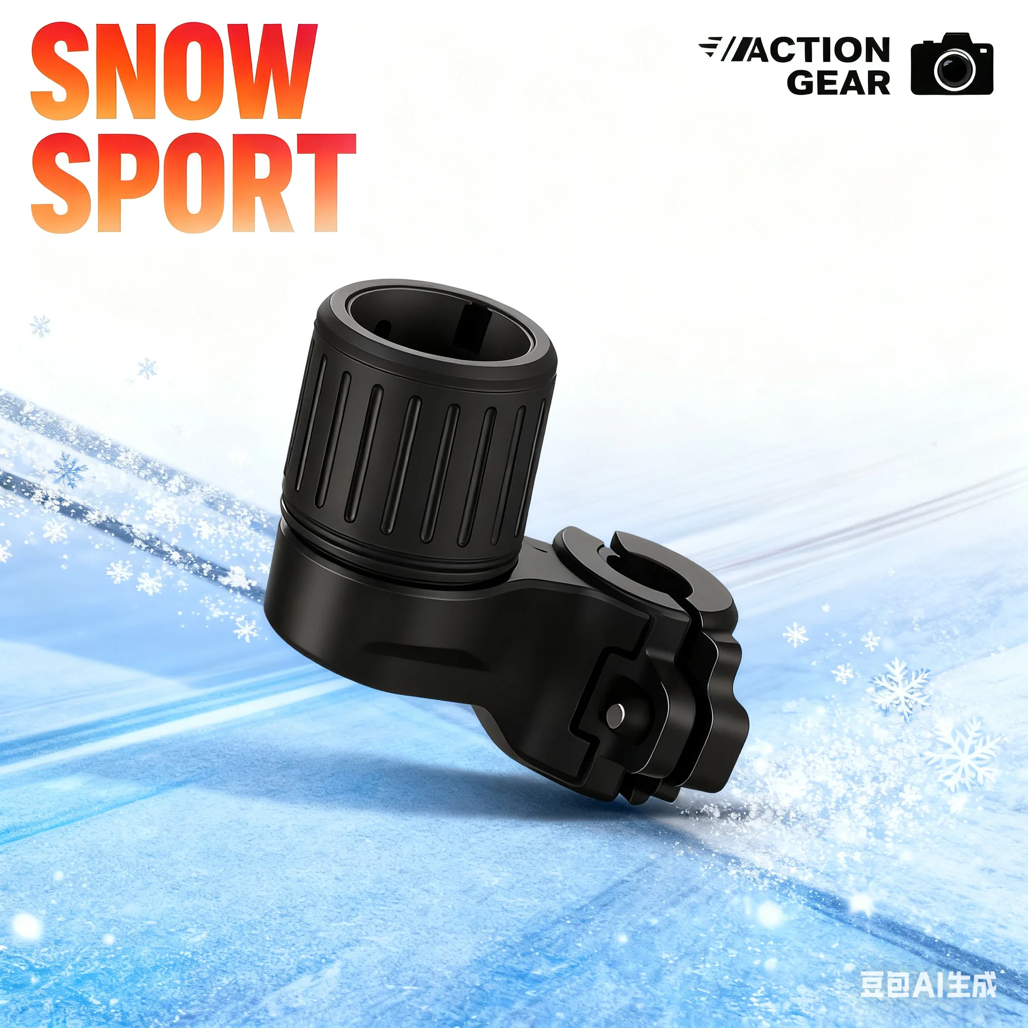 

Ski Pole Mount - For Insta360 GO Ultra/X5/Ace Pro 2, Hands-Free Third-Person Ski Shot