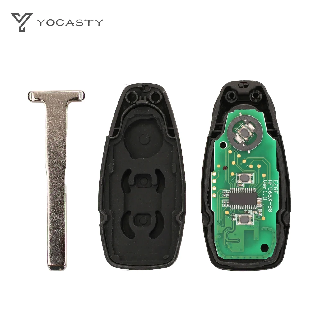 YOCASTY KR5876268 3 Buttons Smart Remote Car Key Fob 433MHz ID49 PCF7953 For 2015+ Ford Grand C-Max Focus Kuga Fiesta