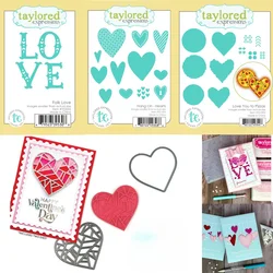 Valentine Day Envelope Love and Hearts Cutting Dies Stencil Stamp for Making Card Scrapbook Embossed Diy Craft Easter