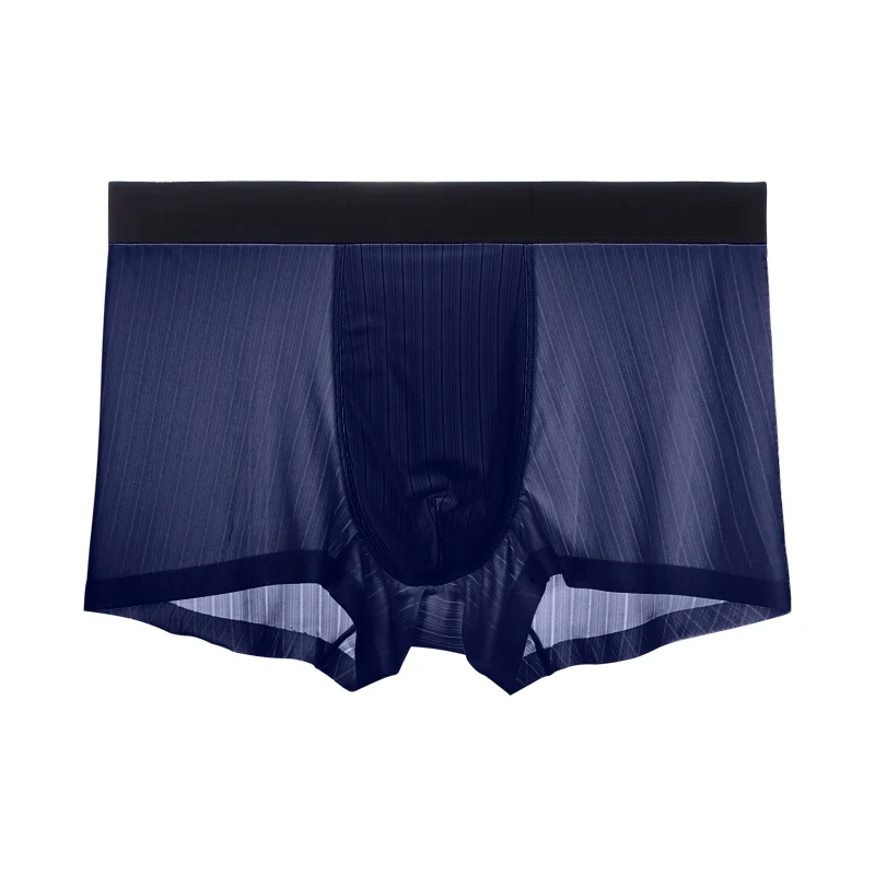 

Мужское нижнее белье из ледяного шелка, 5 шт., персонализированный молодежный тренд, летние трусы-боксеры, ультратонкие, бесшовные, дышащие.