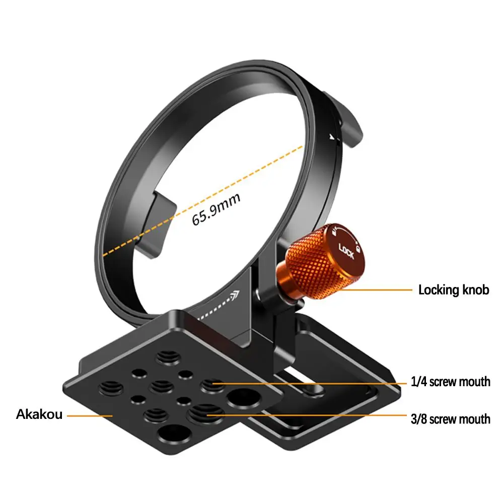 1PCS 65.9mm Camera Horizontal And Vertical Shooting Rotatable Tripod Mount Adapts to Camera E-mount