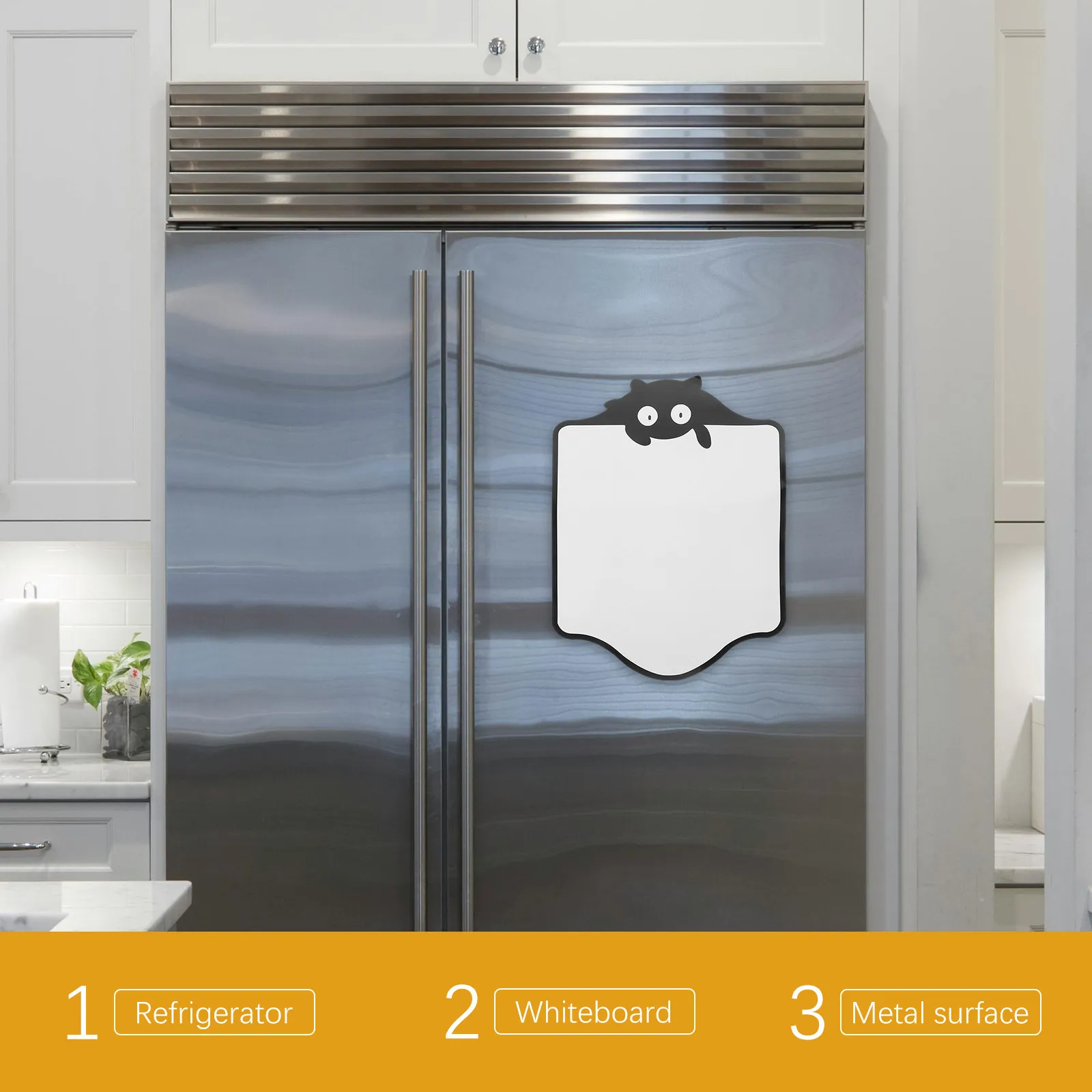 1Sheet Magnetic Whiteboard Paper for Fridge Kitchen Planning Weekly Schedule Grocery List Reminder Reusable Dry Erase