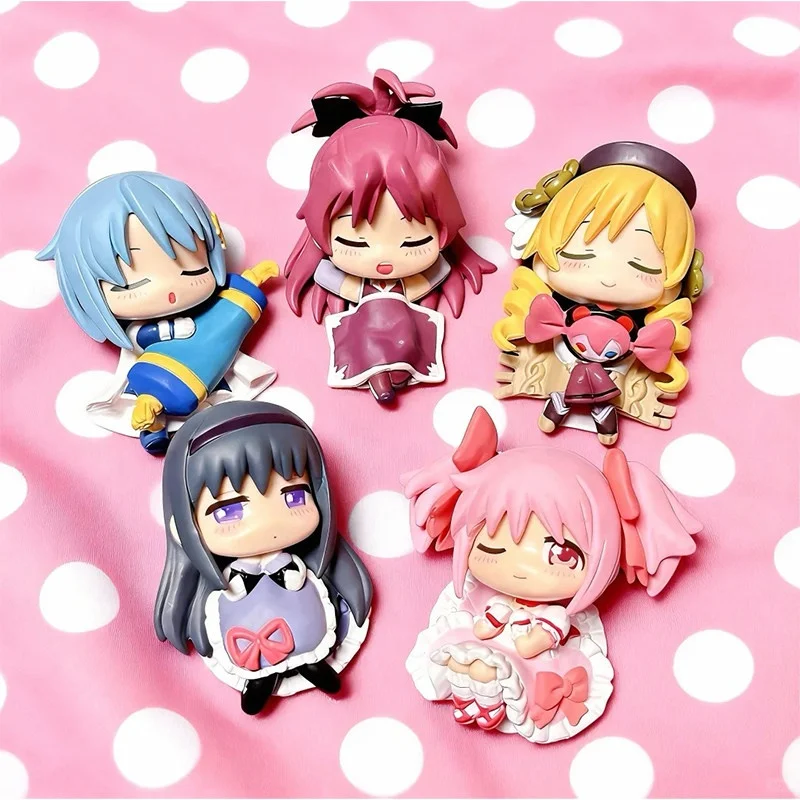 

Pre Sale Genuine STASTO Puella Magi Madoka Magica Gashapon Sleep Style 5 Styles Anime Figures Twisted Egg Model Ornament Toys