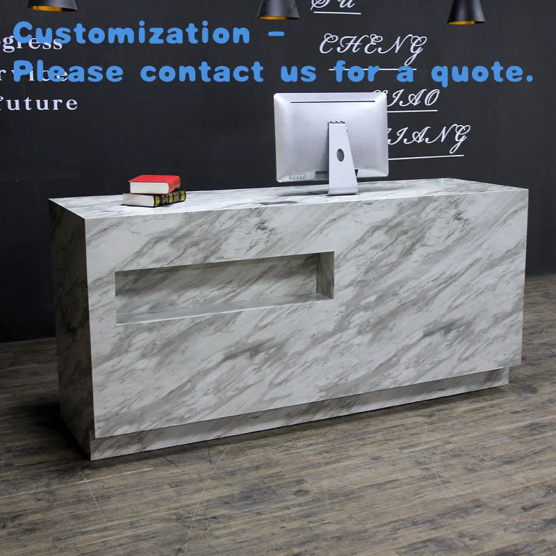 

custom.Kainice Odm Marble Restaurant Cashier Counter Front Desk Reception Salon Reception Desks Shop Counter Supermarket