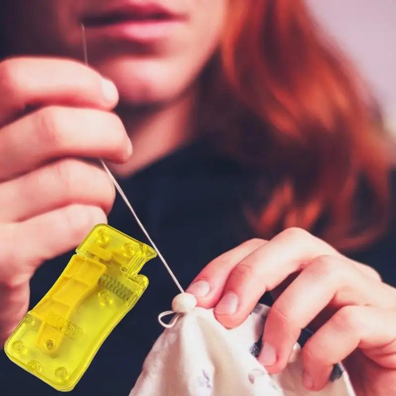 1Pc Auto Needle Threader Diy Hand Sewing Threader Quick Needle Introducer Automatic Thread Device Lead Wire Household Tools