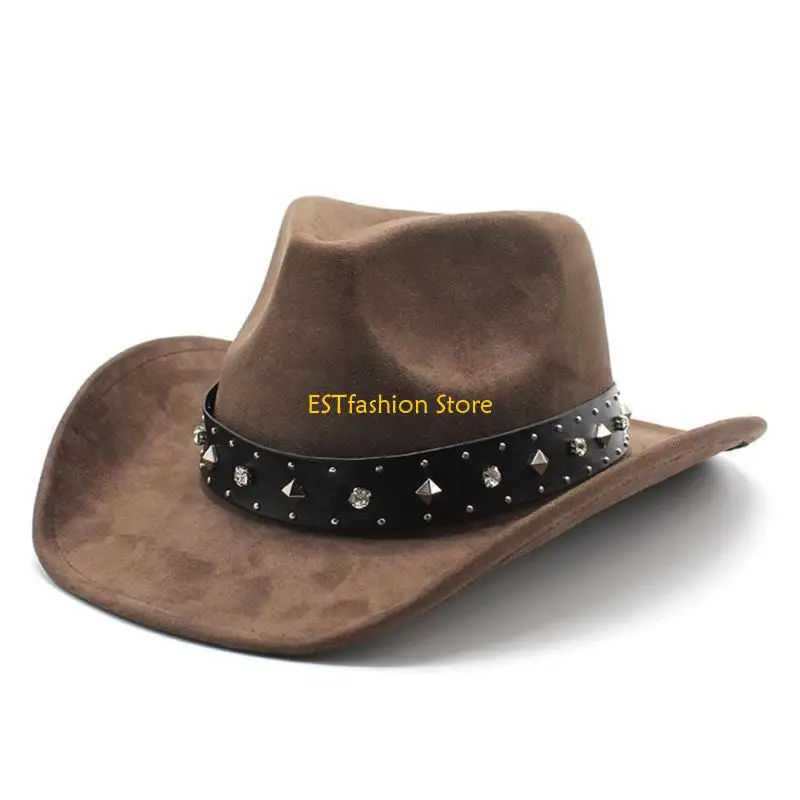 

Y5GC Camping Folk Cowgirl Hats Party Fedora Hat for Bachelorette Fedora Hat