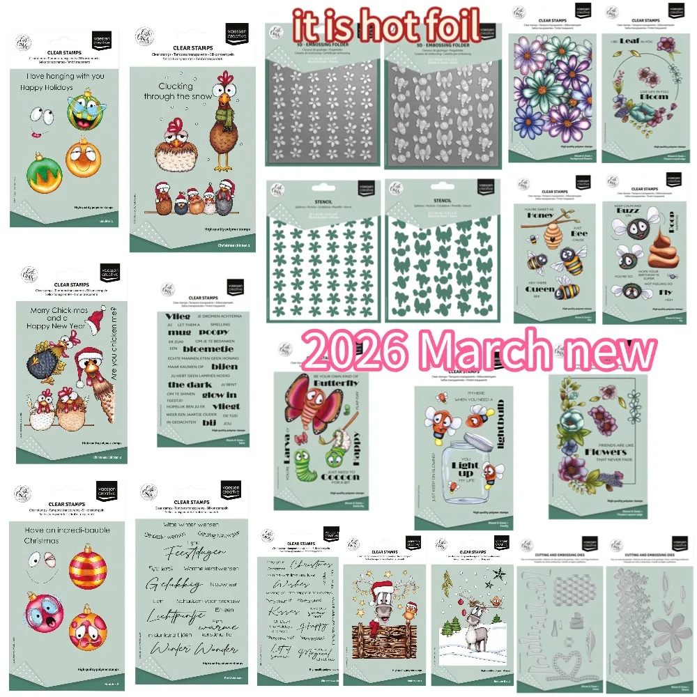 

2026 bees Cutting Dies Stamps Stencil Hot foil Scrapbook Diary Decoration Stencil Embossing Template DIY Greeting Card Handmade