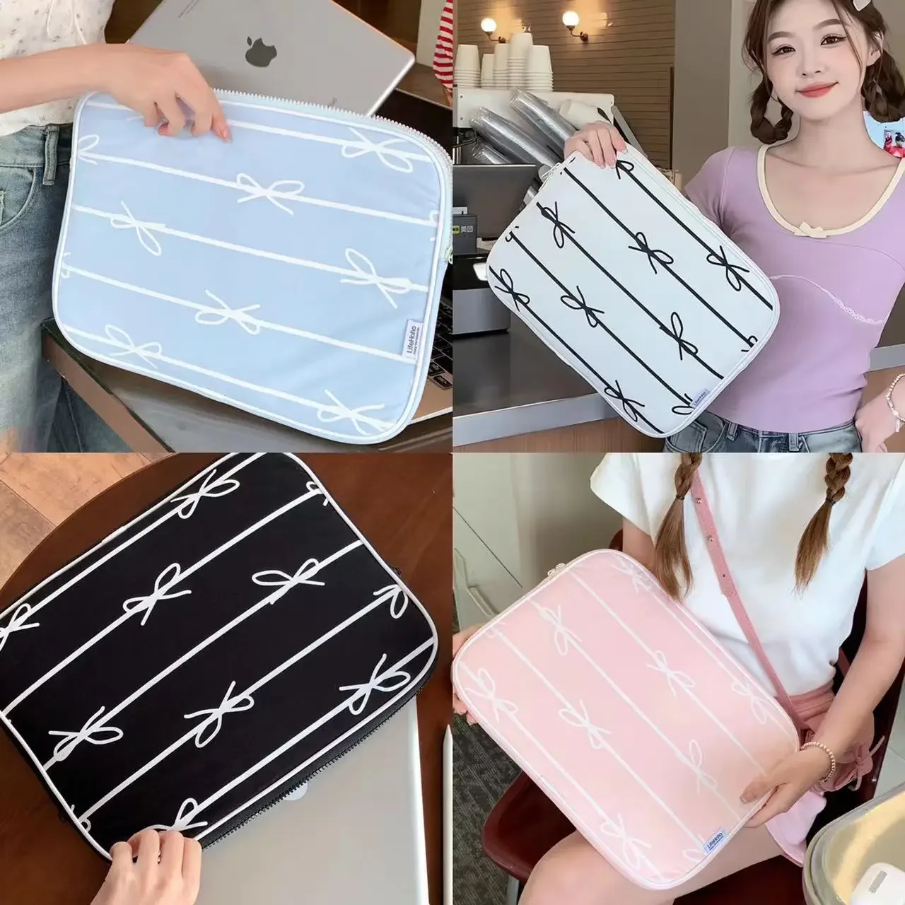 Cute Laptop Carrying Bag Sleeve 11 13 15 Inch for Macbook IPad Pro Air 4 Xiaomi pad 5 Samsung Tab Huawei Laptop and Tablet Pouch