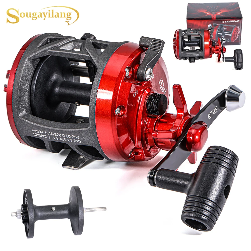 ソウゲイラン-トローリングフィッシングリール-最大ドラグ力25kg-ベイトキャスティングリール-2bb-超強力-右巻き-海釣り用リール