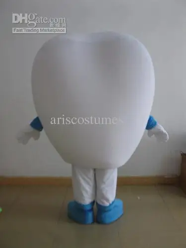 Costume de mascotte de dessin animé pour adulte, robe de paupières en peluche, Halloween, Noël, dent, mascotte, nouveau