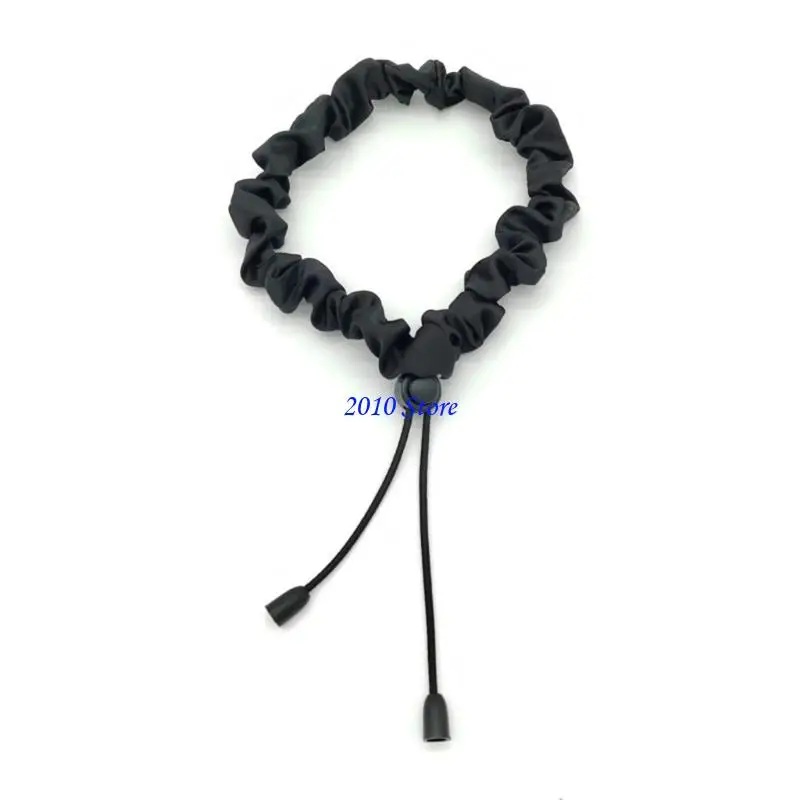 

F3MF Length Scrunchies for Thickly Hair in Black Color Adjustable Hair Ties