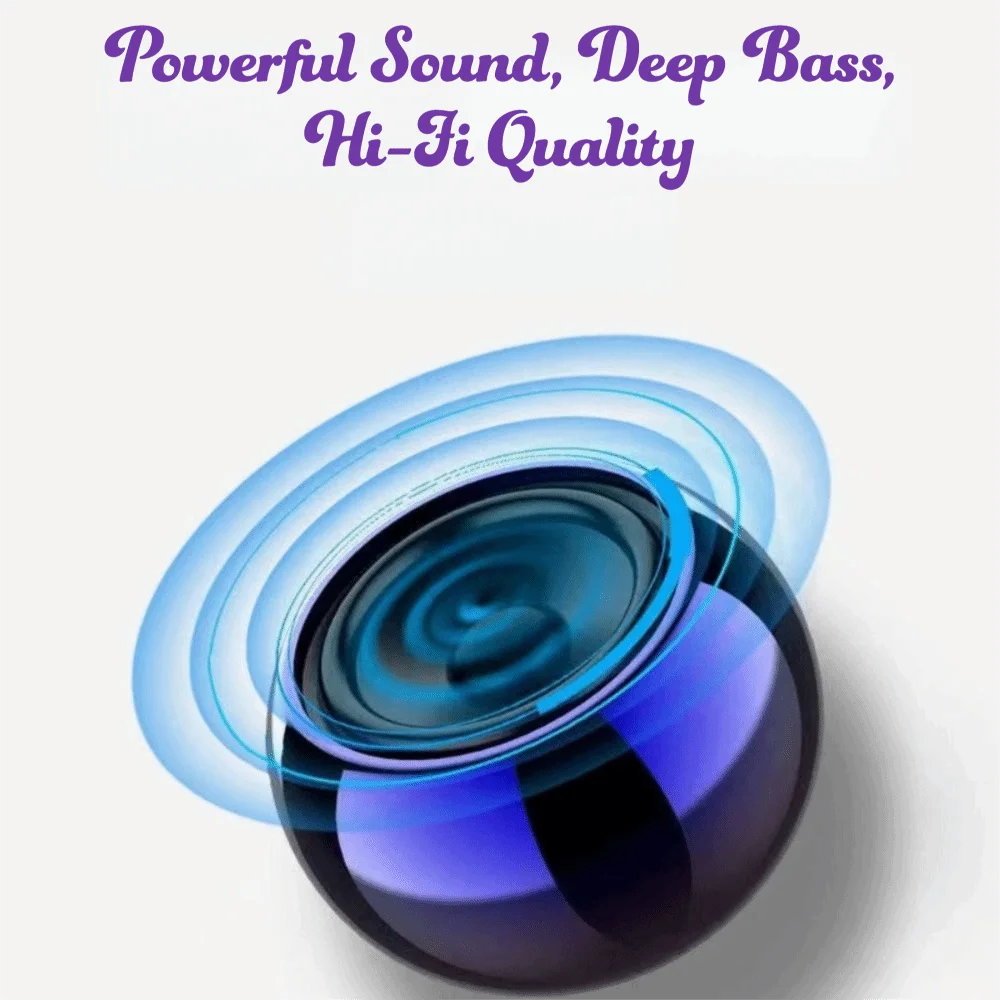 Mini Bluetooth Speaker Keychain Metal Shell Compact Size Portable Speaker Keychain Stereo Sound TF Card Slot
