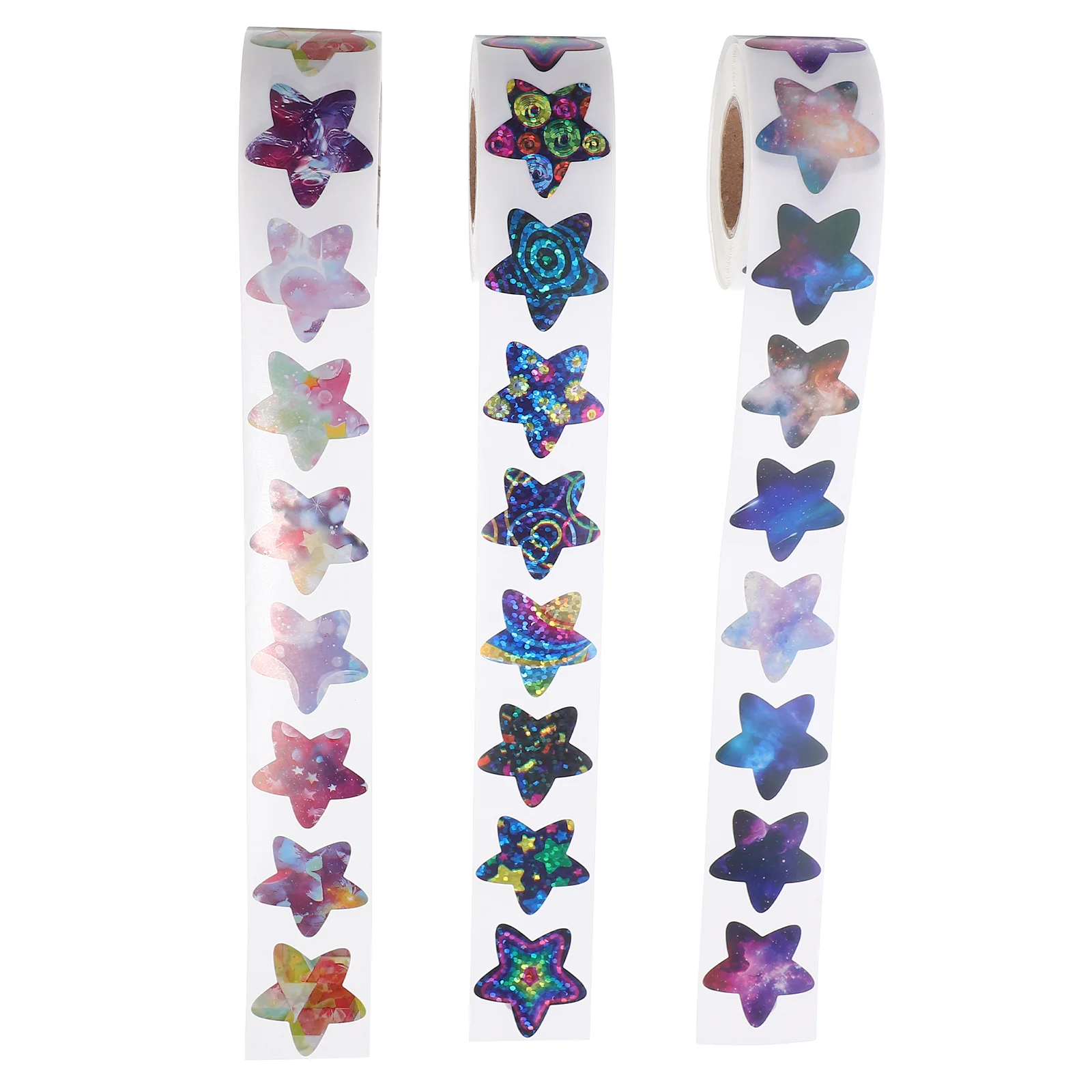 

3 Rolls Stickers Cute for Kids Book Bulk Markers School Nail Encourage Child