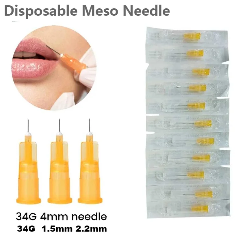 50/100pcs painless small needle  32G 4mm 32G 6mm 13mm disposable medical micro-plastic injection cosmetic sterile needle surgica