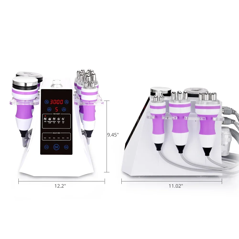 RF 5 In 1 Ultrasonic 40K Cavitation Vacuum Fat Loss Body Shaping Machine Remove Wrinkle Beauty Device Home Use Anti Cellulite