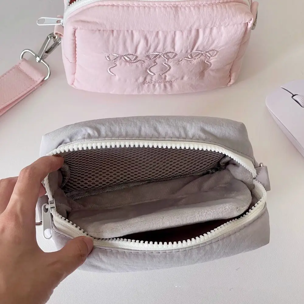 

With Lanyard Zipper Wristlet Wallet Handbag Lipstick Bag Camera Storage Bag Earphone Bag Keychain Nylon Coin Pocket Girl/Women