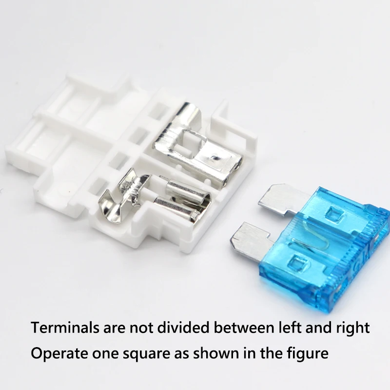 【5Set】Medium  Fuse Holder With Car Boat Truck ATC ATO Blade Fuse 1A 2A 3A 4A 5A 7.5A 10A 15A 20A 25A 30A 35A 40A 45A 50A