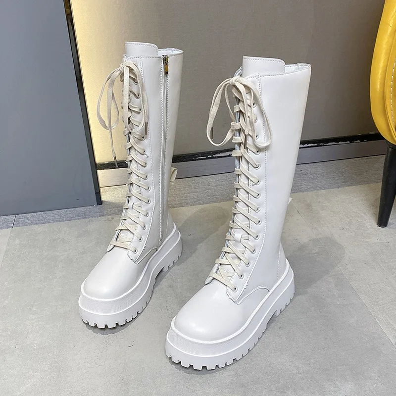 Sexy High Boots Knee-high Pu Boots High Heels For Women Fashion Shoes 2020 Spring Autumn Booties Female Plus Size2021