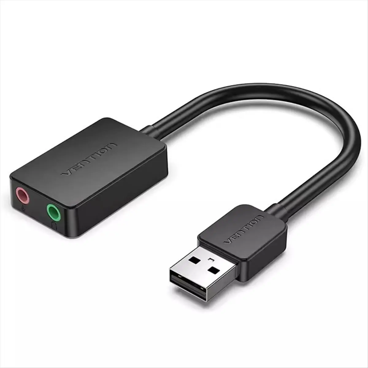 A46U  Sound Card USB to 3.5mm Audio Interface Adapter External Sound Card for PC Laptop Headset Microphone USB Sound Card