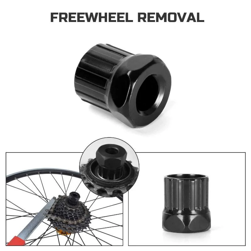 1/2Pcs Bicycle Wheel 12 Teeth Carbon Steel Wrench Bike Cassette Flywheel Freewheel Lockring Remover Removal Repair Tool