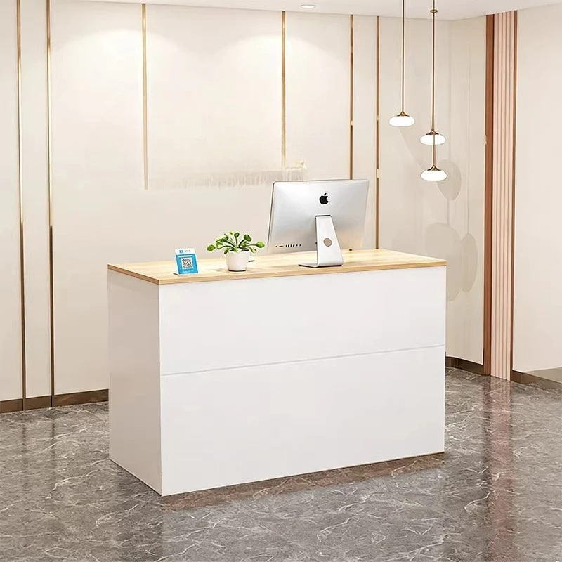 Luxury Reception Desk Beauty Institute Infodesk Coffee Shop Counter Reception Desk Store Work Bancone Per Negozio Furniture