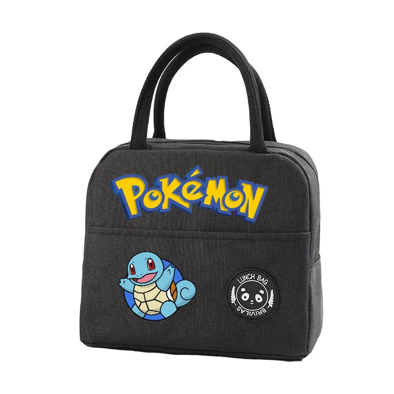 Pokemon Lunch Bag Cartoon Thermal Insulated Cute Meal Pack Kids School Office Portable Lunch Boxes Camping Picnic Storage Pouch