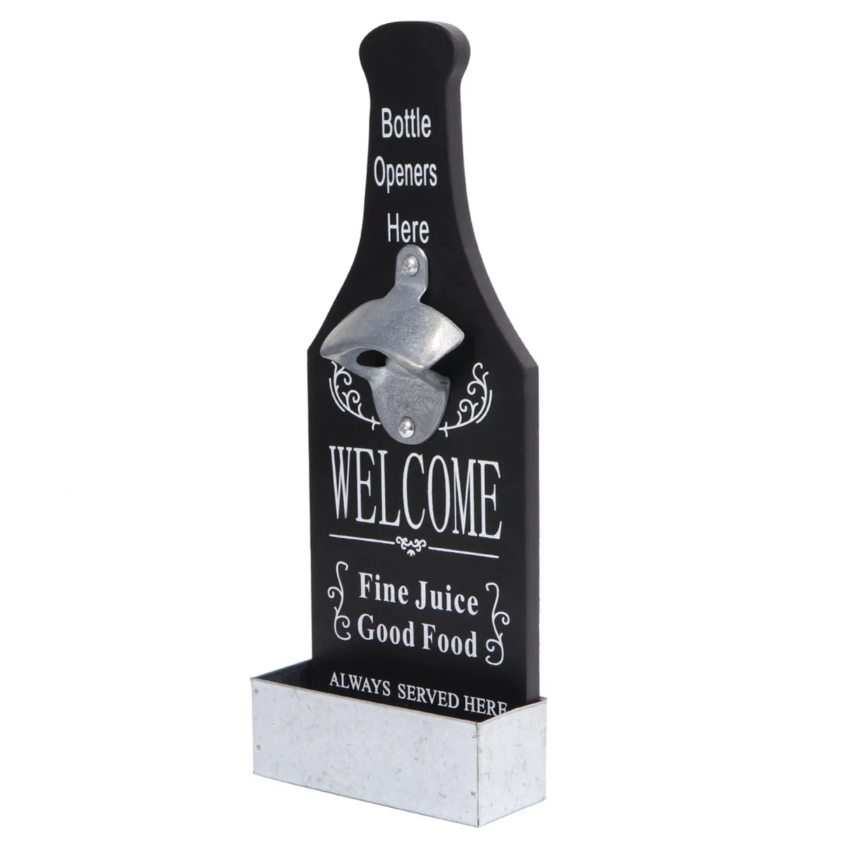 

1Set Wall Mounted Beer Bottle Opener Wooden Opening Beer Bottles Home Use Classic Bar Accessories