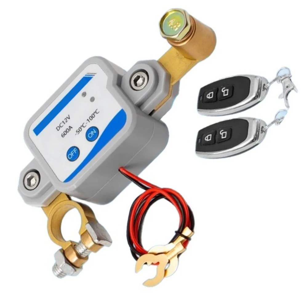 12V For Battery Disconnect Switch for Cars with Remote Control and Manual Override for Secure Power Management