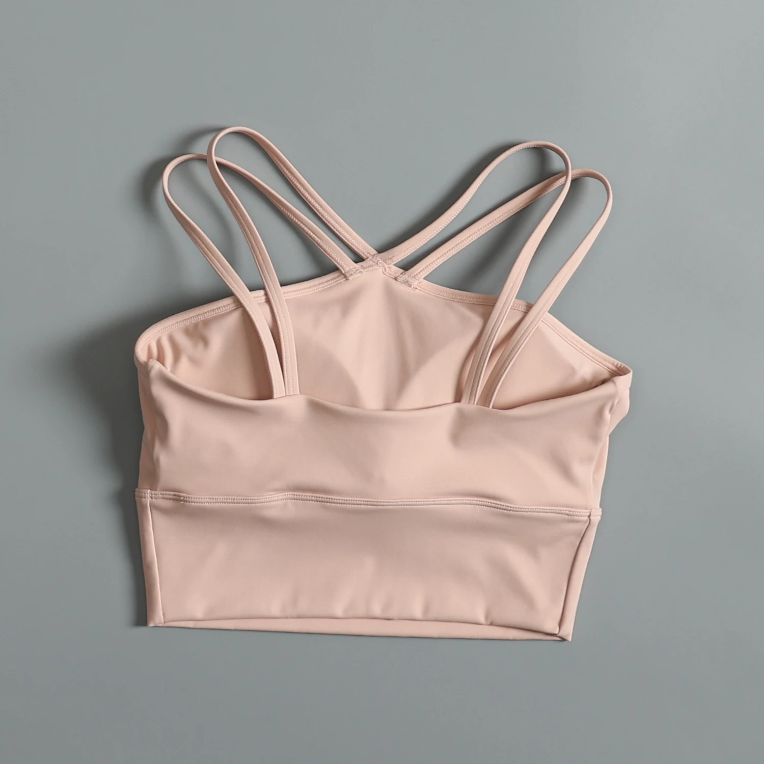 Integrated sports underwear for women in summer running shock-proof bra sexy hollow beauty back yoga fitness vest