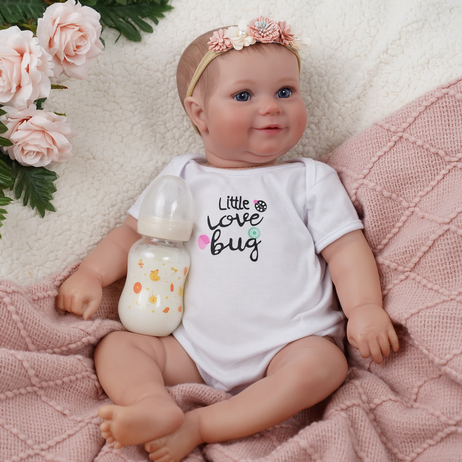 BABESIDE 20" Realistic Reborn Baby Doll - Lifelike Sleeping Newborn with  Accessories for Kids 3+