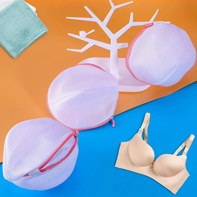 Laundry Net Fine Mesh Bra Lingerie Dirty Clothes Laundry Bag With Zipper For Washing Machine Dryer Anti-deformation Cleaning