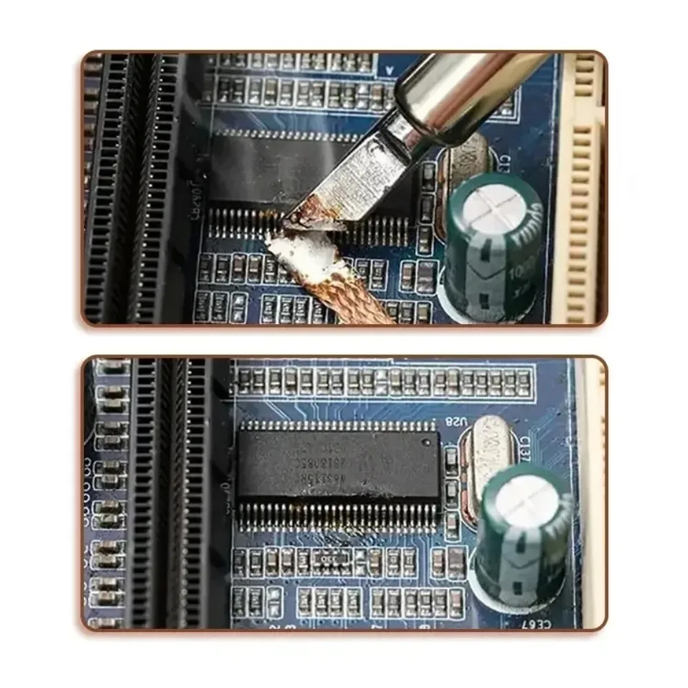 1.0-4.0mm Welding Wires Desoldering Mesh Braid Tape Copper Welding Point Solder Remover Wire Repair Tool for Soldering