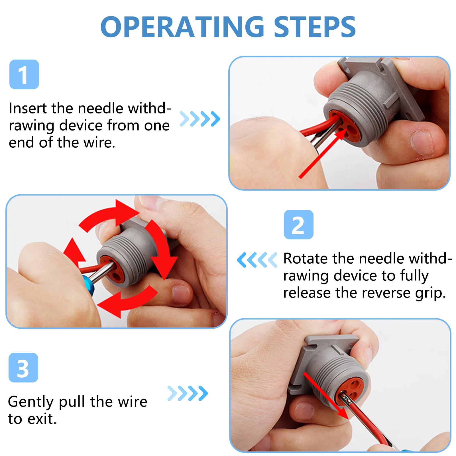 Car Terminal Removal Tool Kit Deutsch Wire Plug Connector Pin Extractor Puller Releasefor Car Terminal Plug DT DTM DTP Series