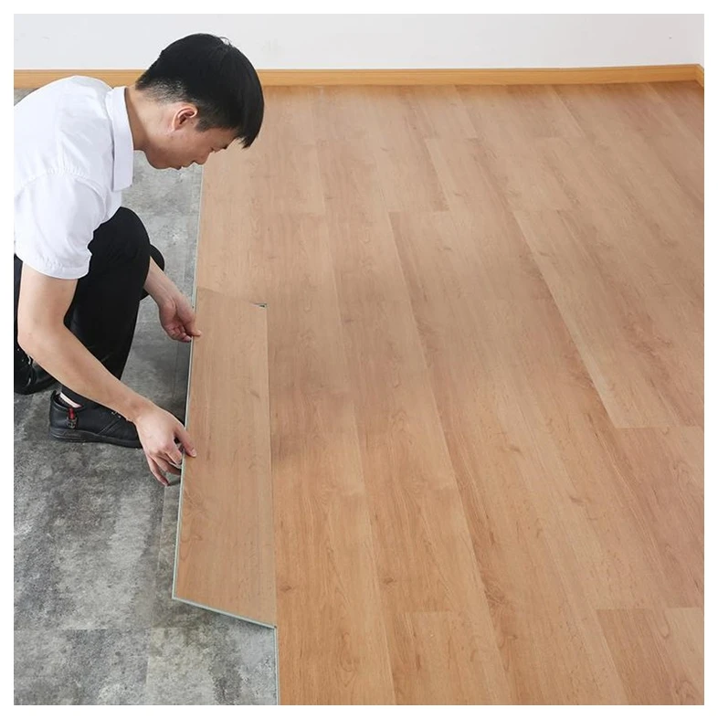 친환경 미끄럼 방지 방습 방수 내화성 Piso Spc PVC Lvt 비닐 바닥재, 실내 사용, 4mm-8mm 두께