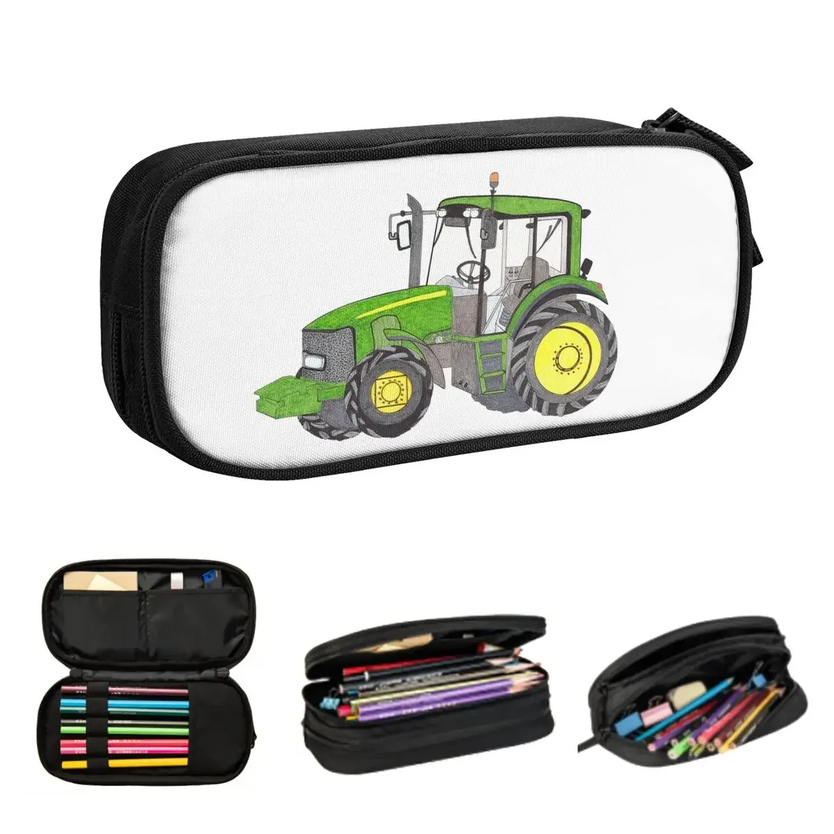 TRACTOR Pencil Cases Big Capacity Pen Bags Pen Box Pencil Pouch For Boys Girls Students Stationery School Office