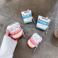 McFlurry Case for AirPods 1 2 3 Pro Ice Cream Soft Silicone Wireless Bluetooth Earphone Protect Cover Coque Accessories