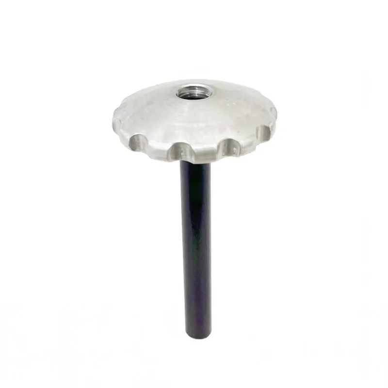 Wooden Handle Aluminum Handle C6104 Collet Holder Drawbar for 8mm Watchmaker Lathe Thread 7*0.75 0.275