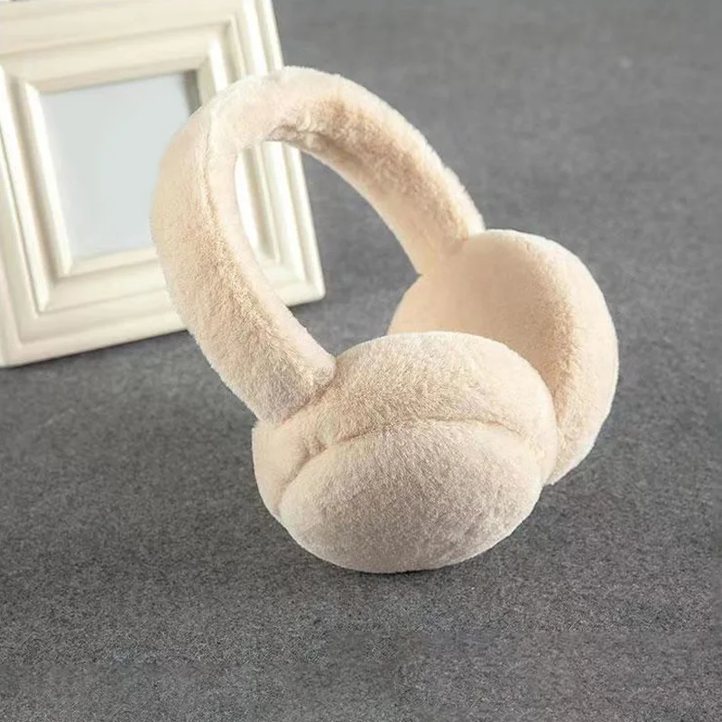 1PC Earmuffs foldable ear muffs winter ear bag warm ear cover windproof anti-freezing ear muffs plush ear warmer full plush