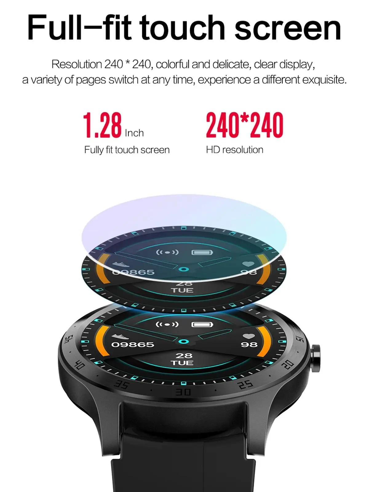 S20 Fitness Sports Smart Watch per le donne monitoraggio della pressione sanguigna della frequenza cardiaca IP67 Smartwatch impermeabile per