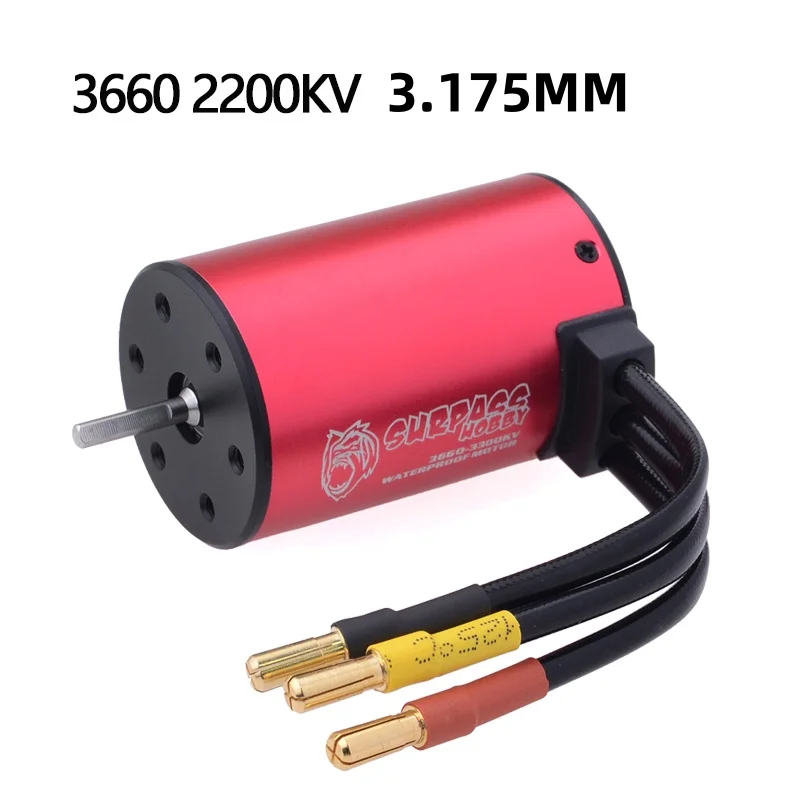 Overtref Hobby Waterdichte Borstelloze Motor KK 3650 3660 3665 3670 3674 voor 1/8 1/10 RC Auto Racing Off-Road Wltoys MJX hglrc Boot - afbeelding 1