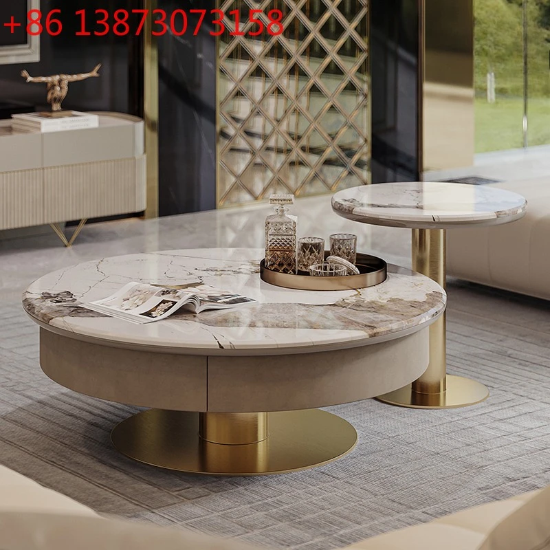 

Light luxury coffee table, TV cabinet, modern designer furniture, living room, customized Italian high-end lacquer, fashionable