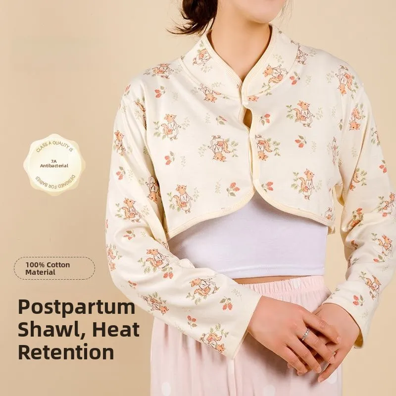 

Warm Maternity Shawl Extended Length Shoulder Protector Postpartum Care Anti-Cold Air Conditioned Room Pregnant Women Coat
