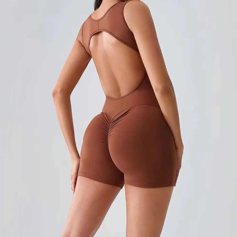 Yoga Set Sexy Back Suit Gym Seamless Sportswear Women Sports Suit Fitness Rompers Stretch Training Suits Women's Training Suit