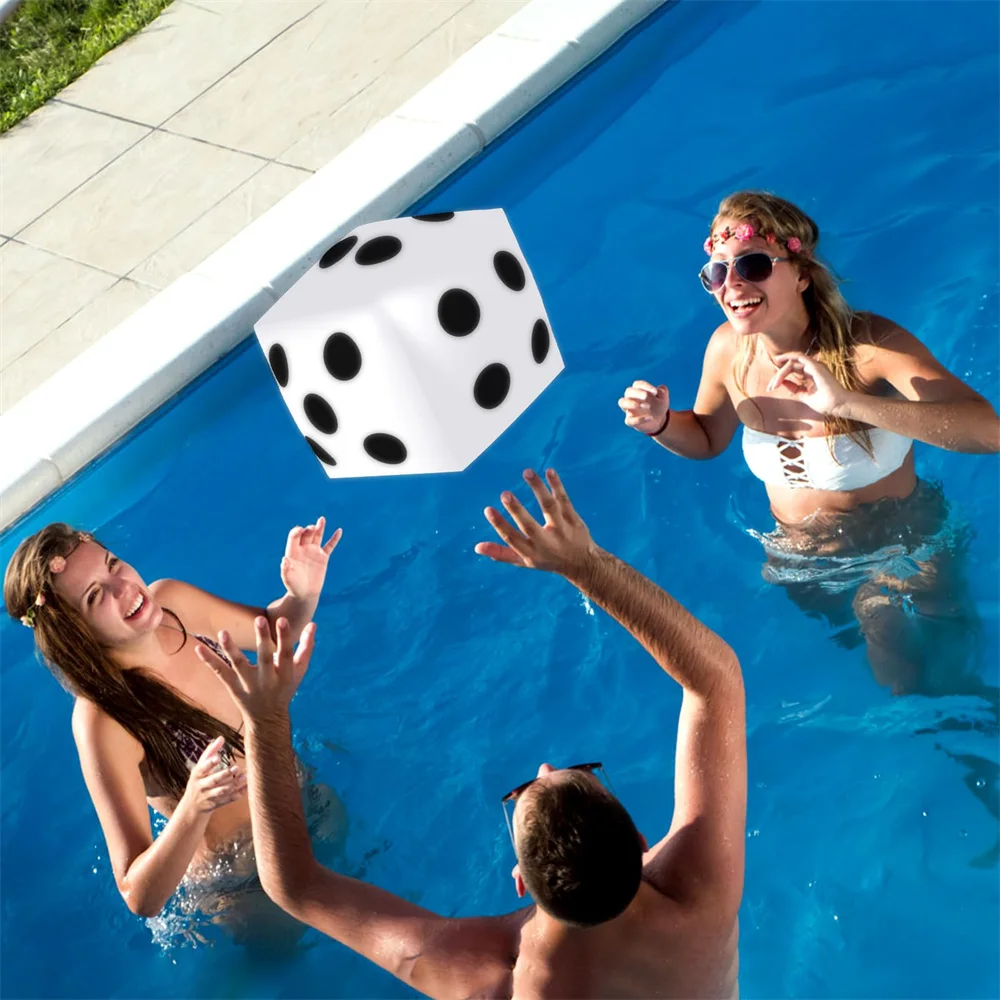 1/4pcs  Inflatable  PVC Durable Big Dice - Fun Points Game Outdoor  Water Party Swimming Pool Beach Party Entertainment Supplies