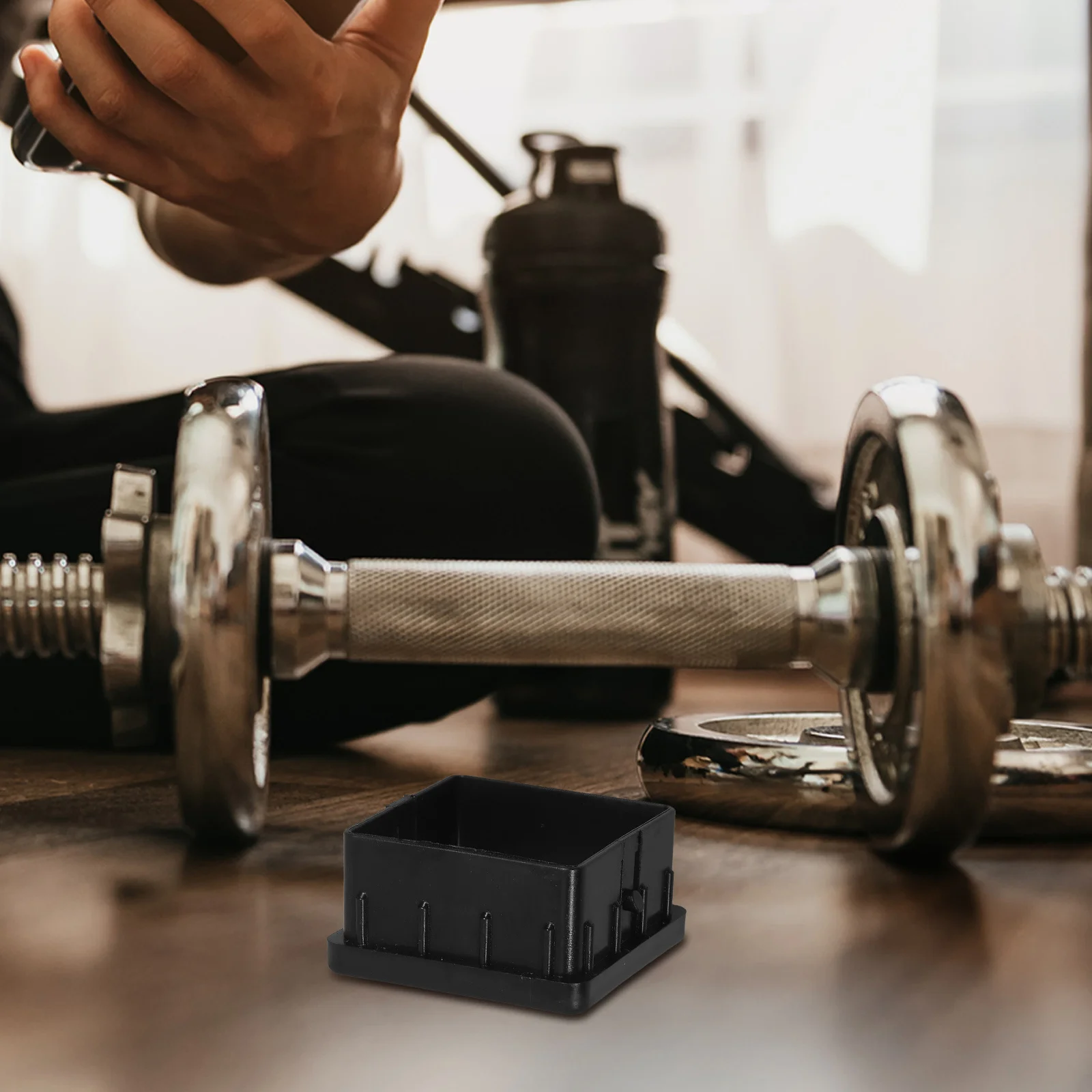 

4Pcs Hollow Tube Liner Insert for Fitness Gear Precision Fit Square Tubing Sleeve Repair Component for Home Outdoor Workout