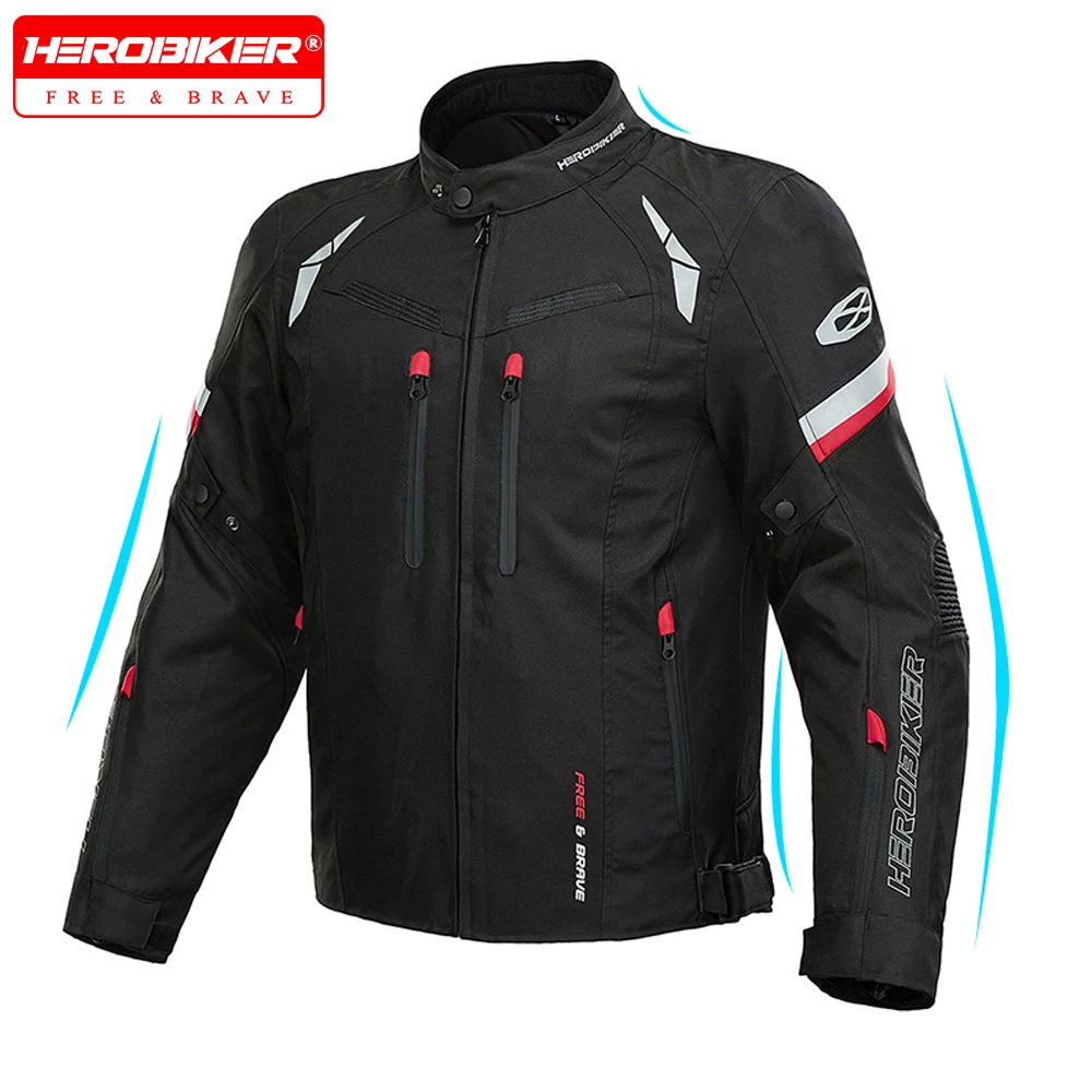 

Waterproof Men's Motorcycle Jacket Winter Body Armor Protective Gear Riding Reflective Coat Moto Jacket